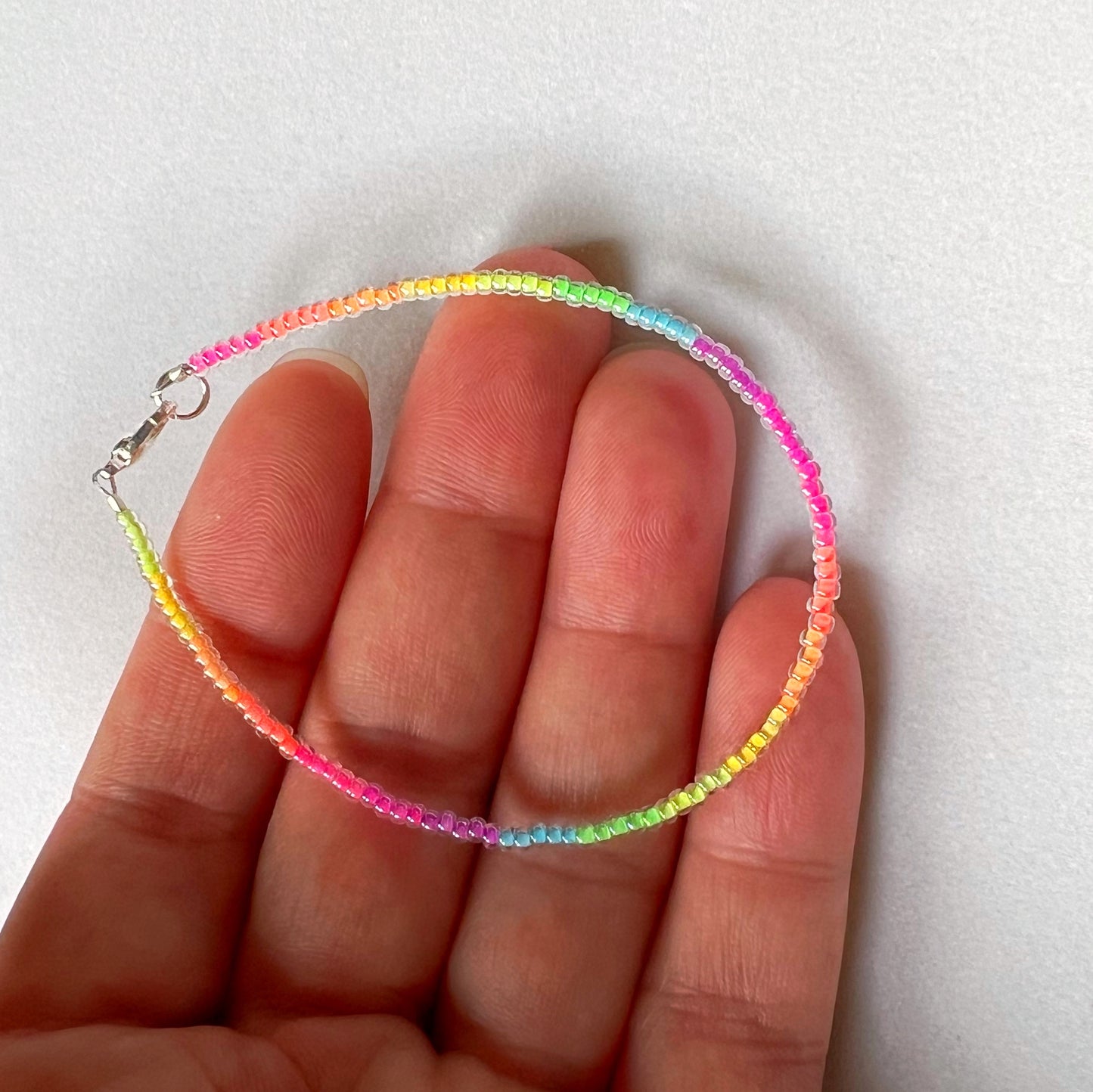 Florescent one strand bracelet (medium bead size)