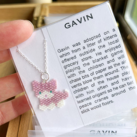 Gavin kitty cat necklace