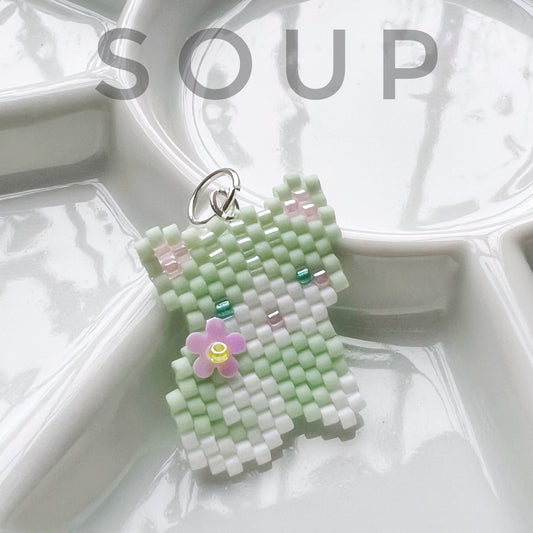 Soup kitty cat necklace