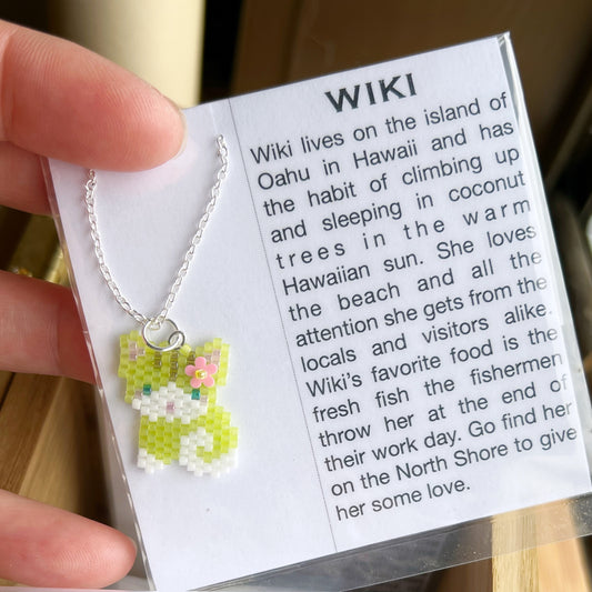 Wiki kitty cat necklace