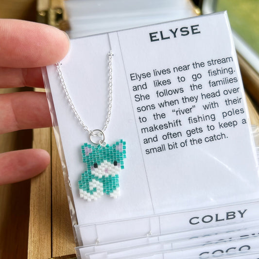 Elyse kitty cat necklace