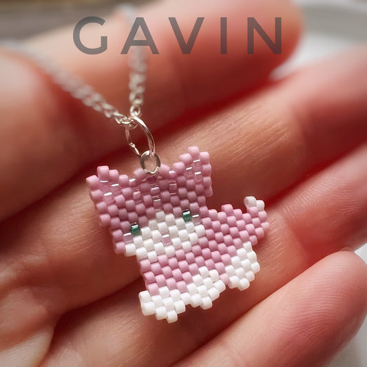 Gavin kitty cat necklace