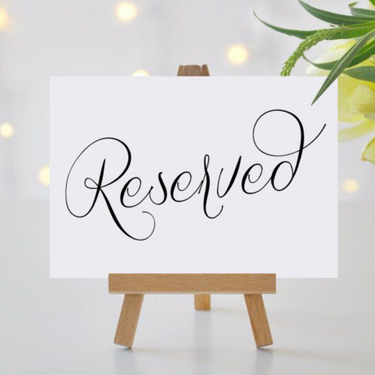 Reserved for Virginia