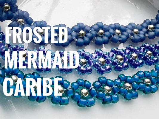 Frosted blue bracelet