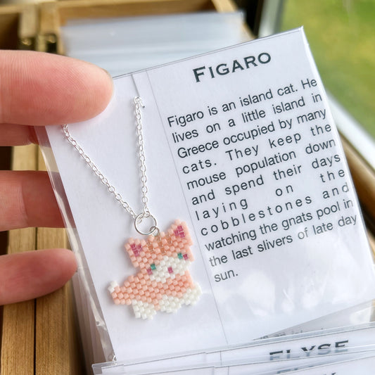 Figaro kitty cat necklace