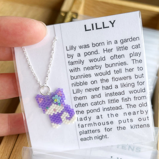 Lilly kitty cat necklace
