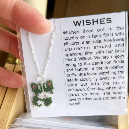 Wishes kitty cat necklace