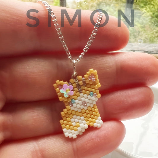 Simon kitty cat necklace