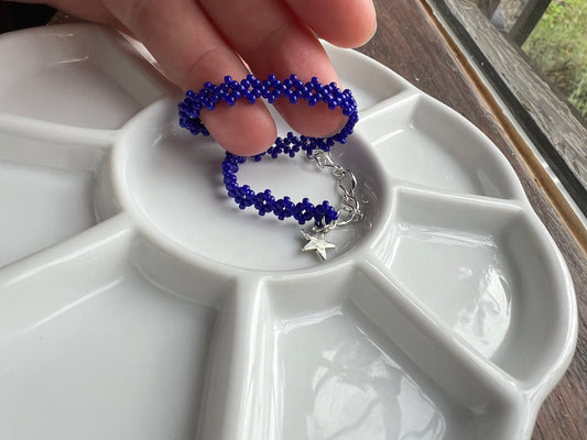Blue diamond bracelet