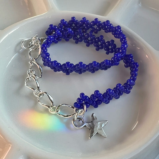 Blue diamond bracelet