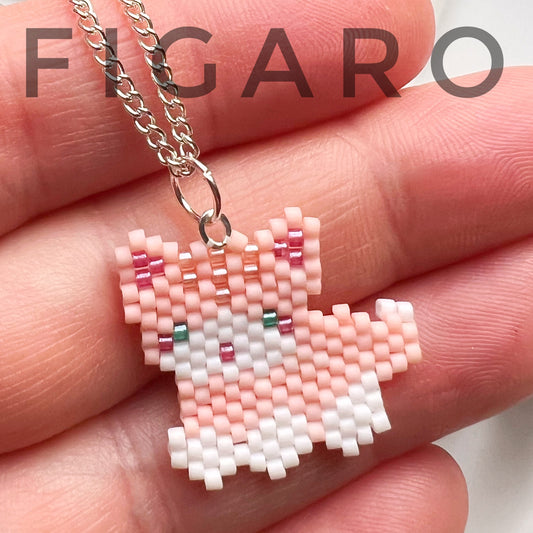 Figaro kitty cat necklace