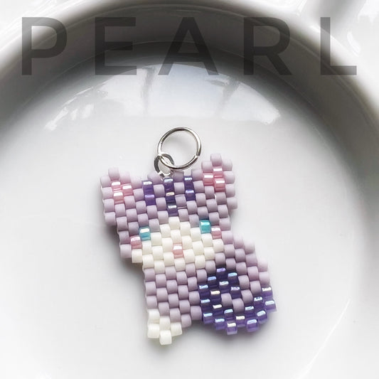 Pearl the purple kitty (pendant only)