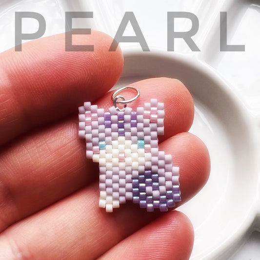 Pearl the purple kitty (pendant only)