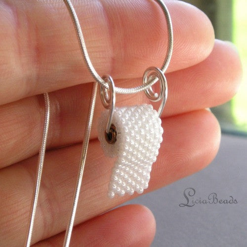 Toilet paper pearl earrings outlet
