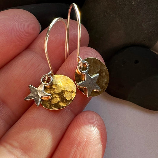 Sunlit Star Earrings. The Celestial Collection.