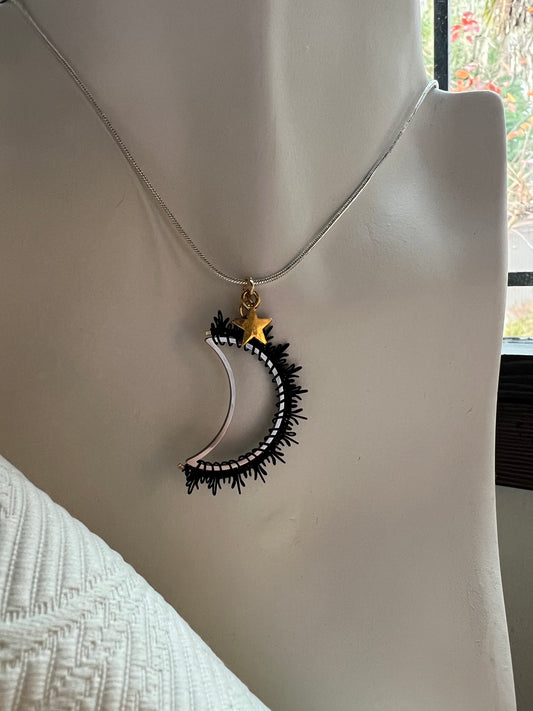 Dark Moon Necklace. The Celestial Collection.