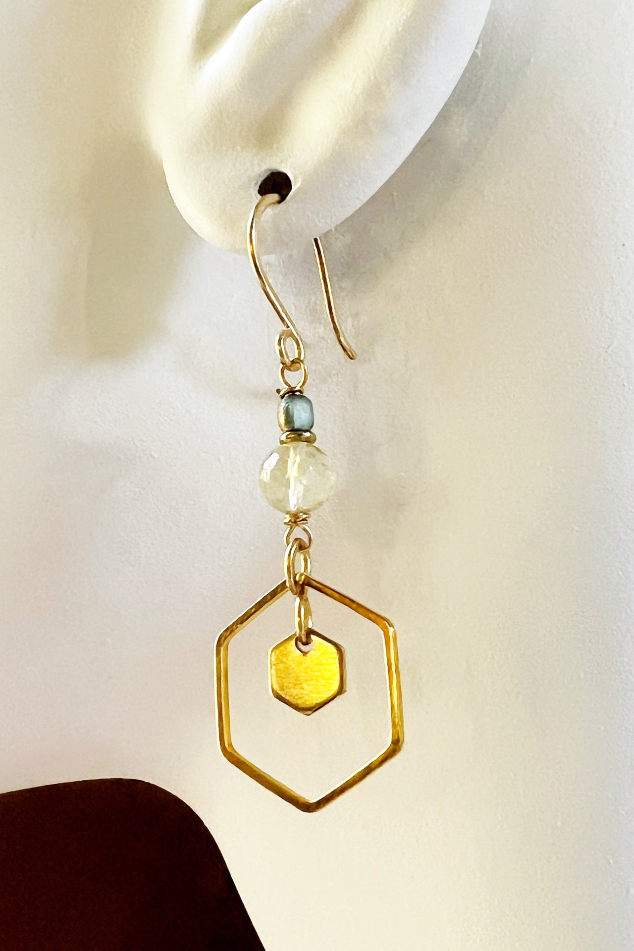 HoneyBead - Honeycomb Home Earrings