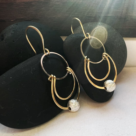 Rings of Saturn Earrings. The Celestial Collection.