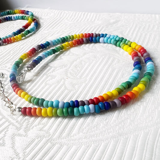 Frosty Rainbow Necklace