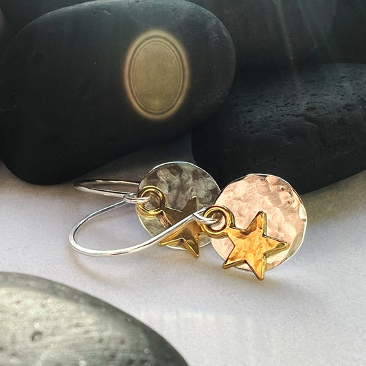 Moonlight Star Earrings. The Celestial Collection.