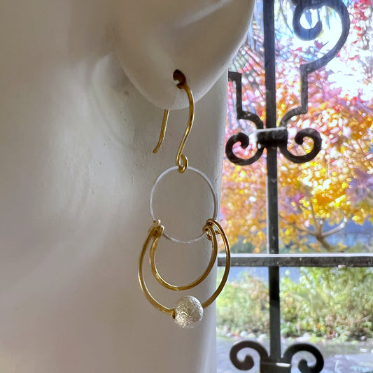 Rings of Saturn Earrings. The Celestial Collection.