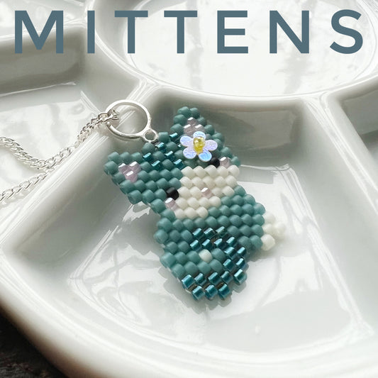 Mittens kitty necklace