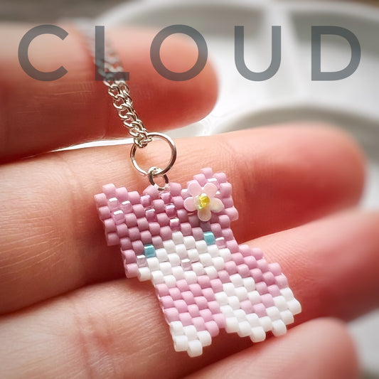 Cloud kitty can necklace
