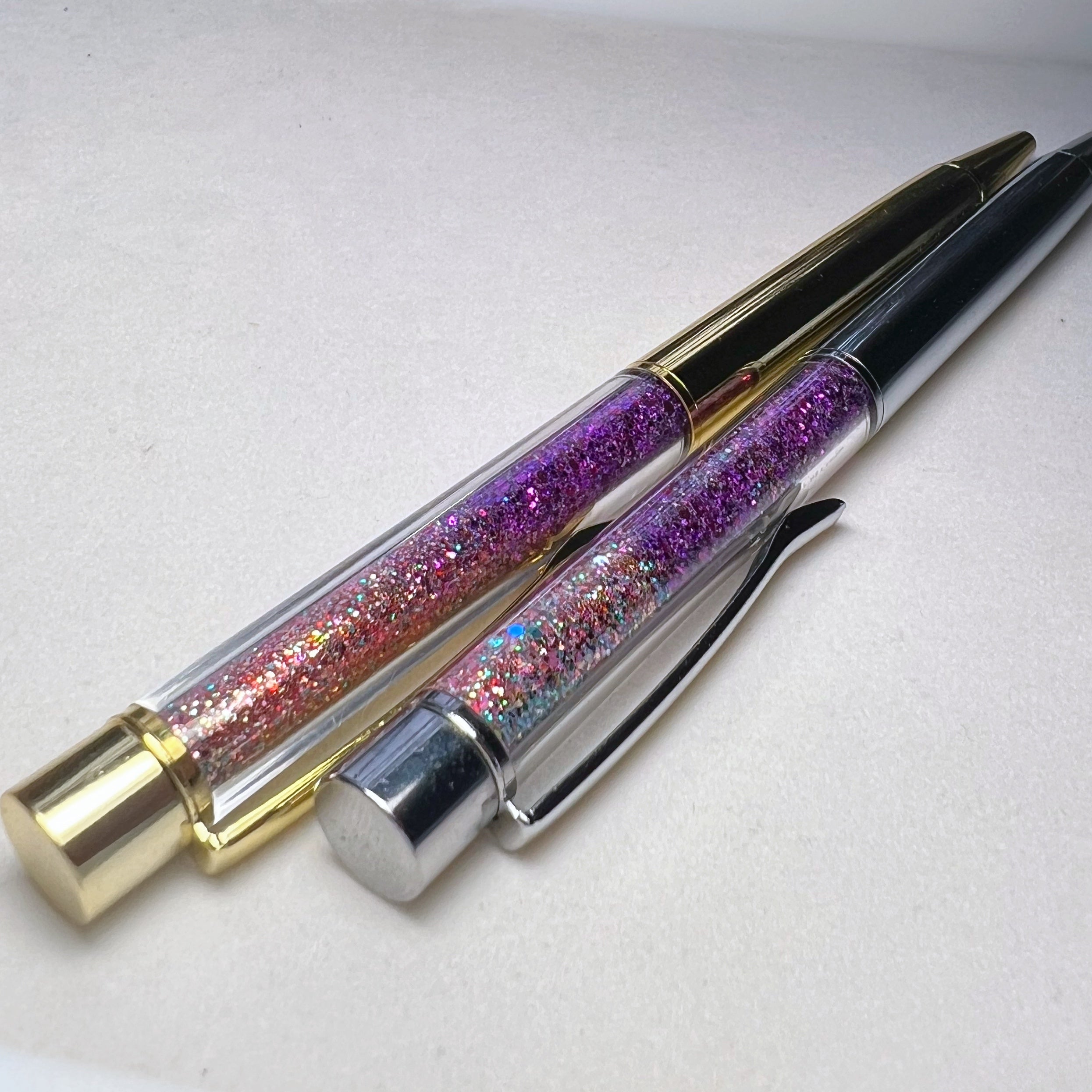 Glitter filled pens original purple and glitternado Glitter4Good