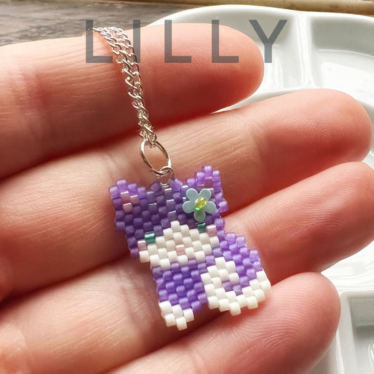 Lilly kitty cat necklace