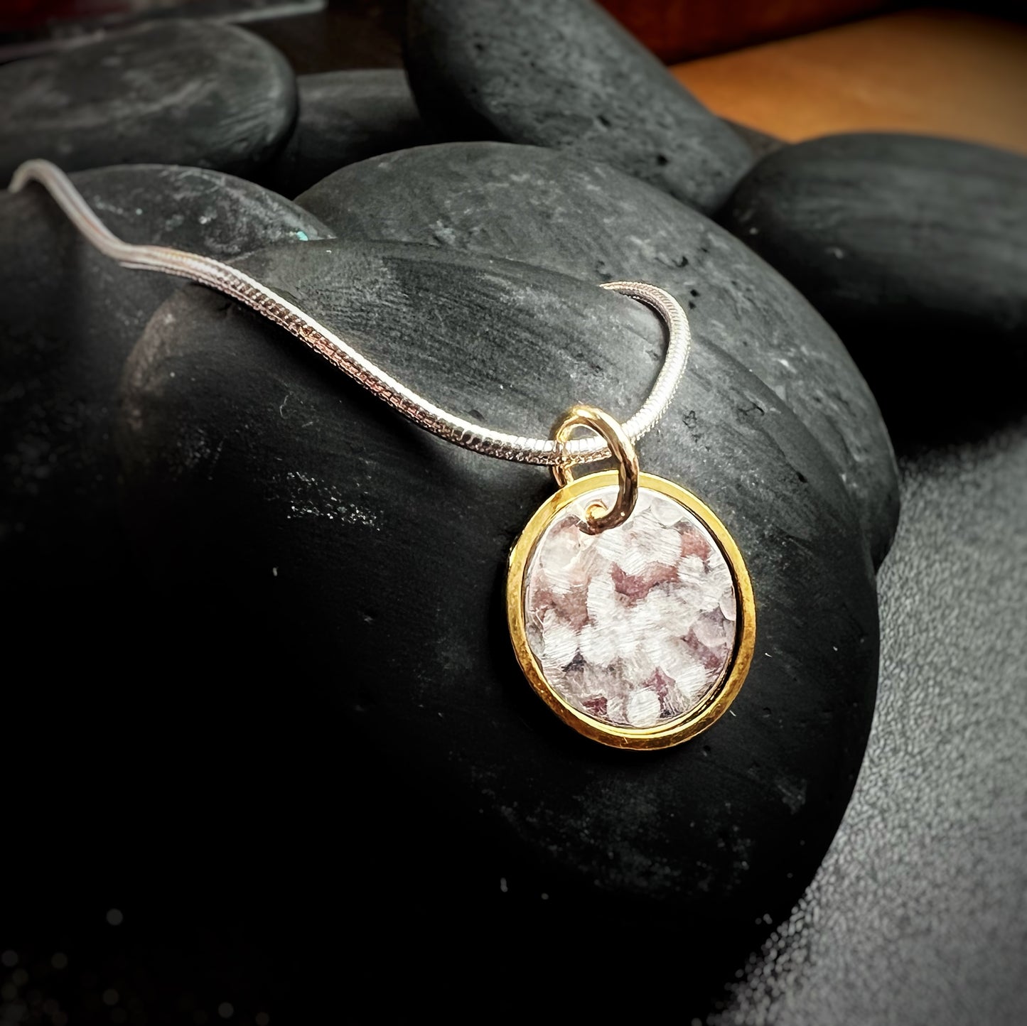 Captured Moon Necklace.  The Celestial Collection.