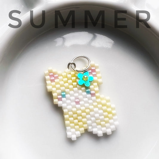 Summer kitty cat necklace