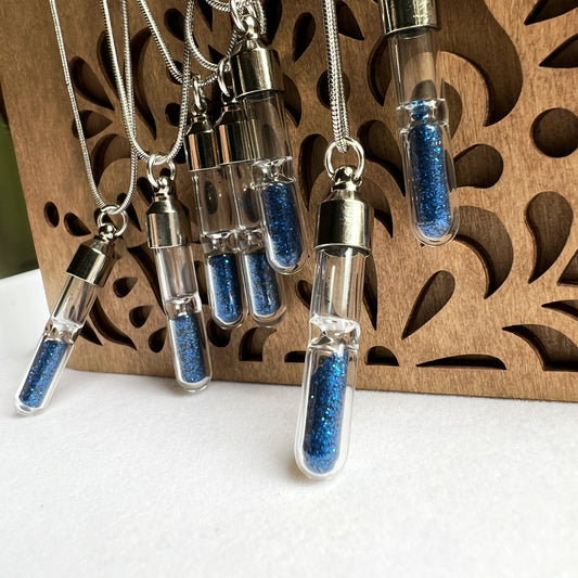 The Blue Hour, Hourglass Necklace - Glitter4Good