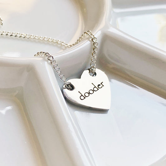 Dooder Heart Necklace -Glitter4Good