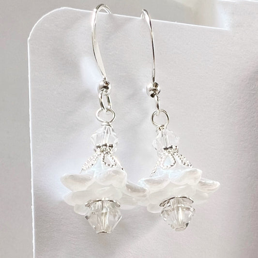 Clearance bridal flower earrings