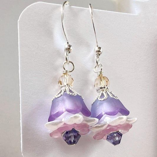 Clearance lavendula flower earrings