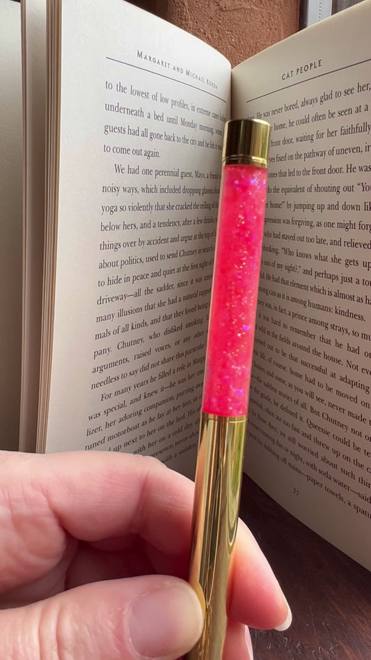 Glitter filled pens