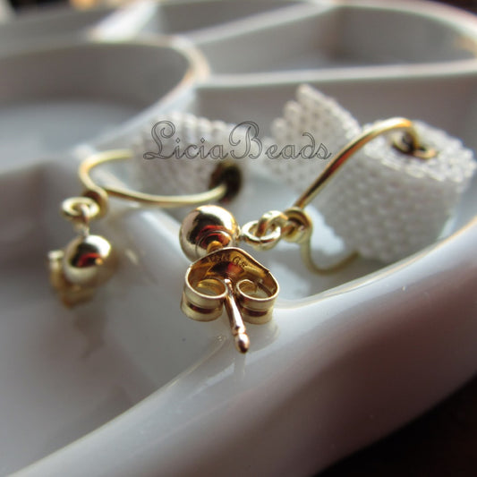 Toilet paper earrings on sterling or gold filled posts