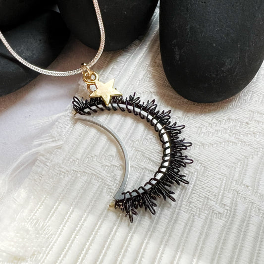 Dark Moon Necklace.  The Celestial Collection.