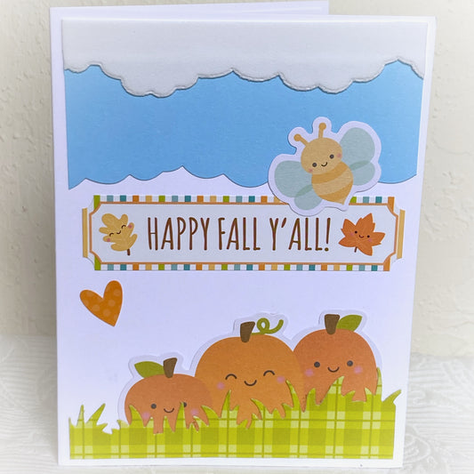 Autumn Greeting Card (happy fall y'all)