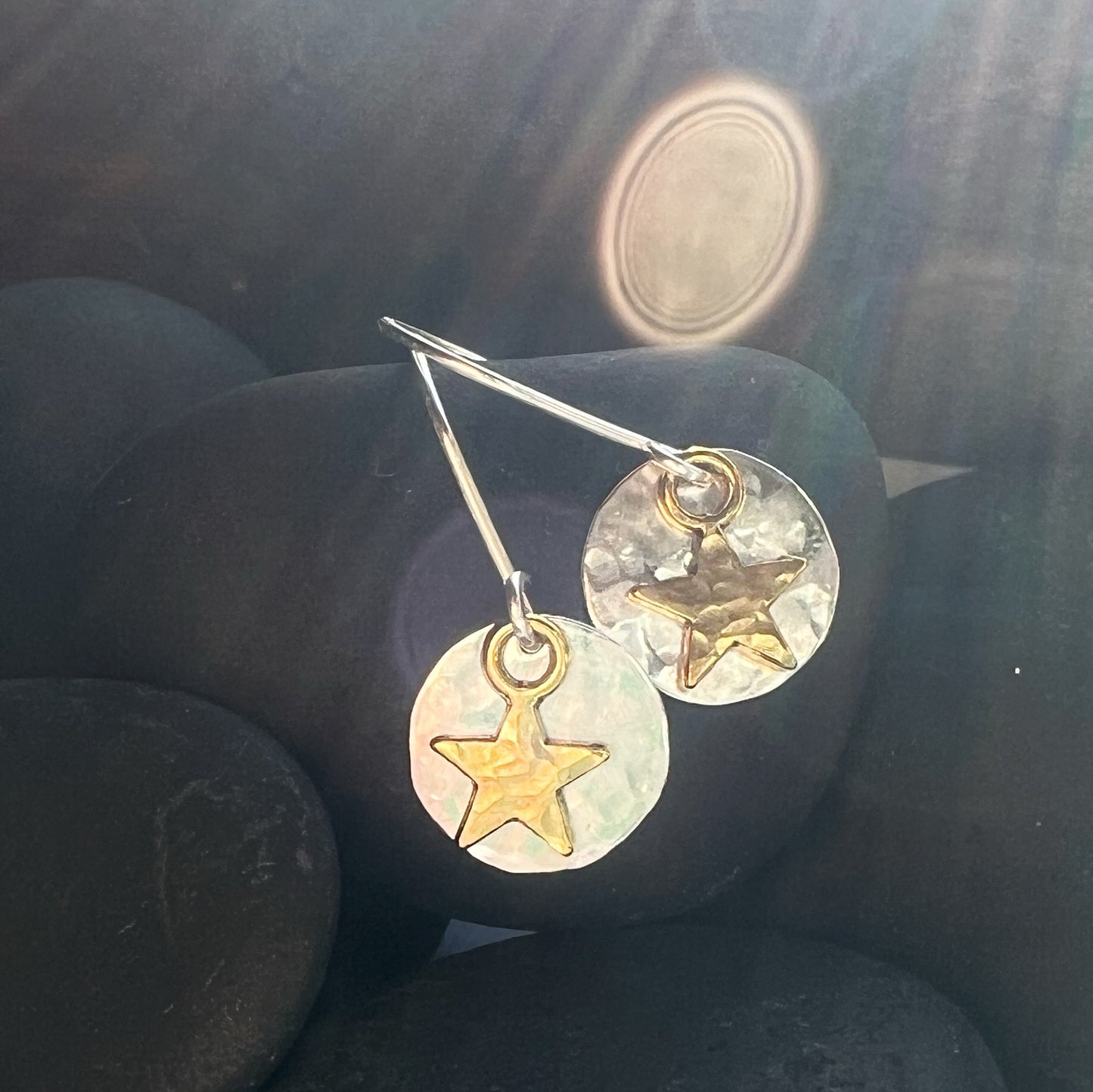 Moonlight Star Earrings.  The Celestial Collection.