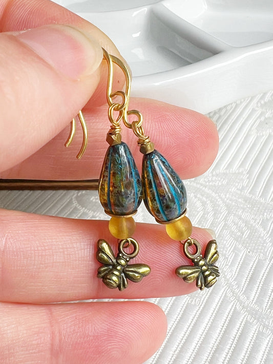 HoneyBead - Beehemian Earrings