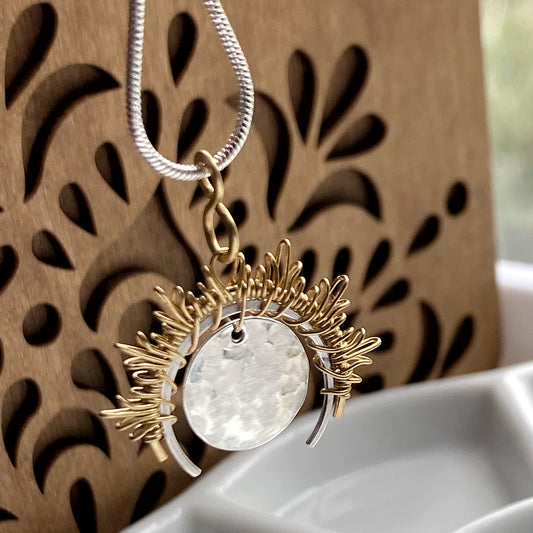Moonrise Necklace.  The Celestial Collection.