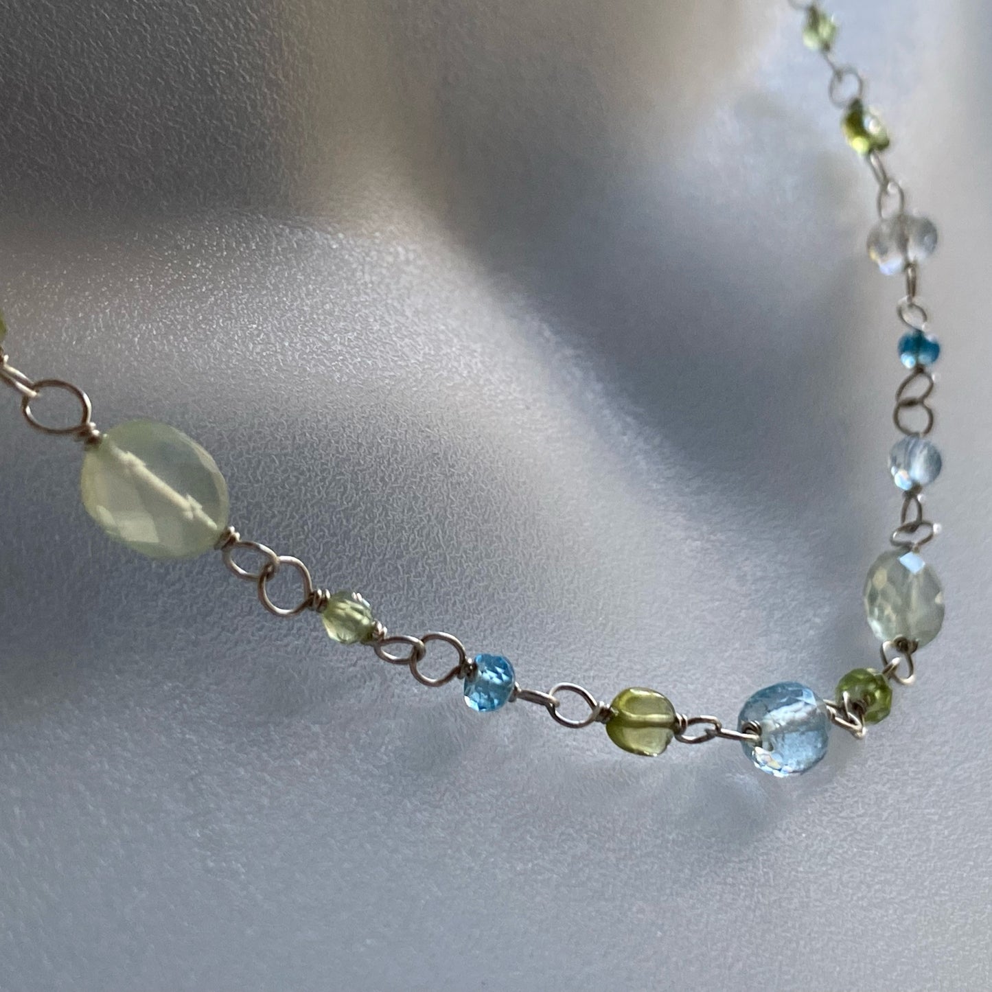Peridot and Topaz collector necklace