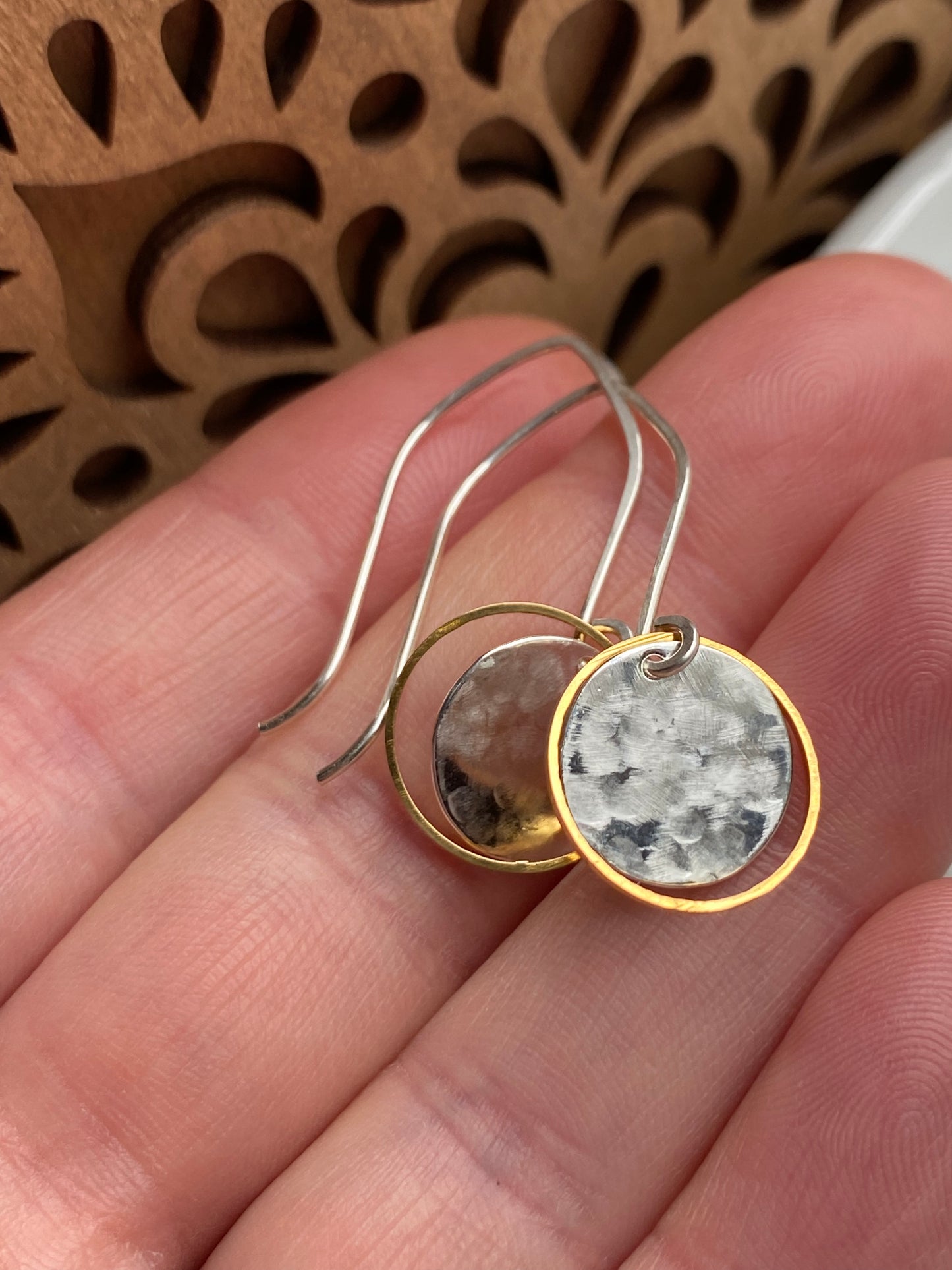 Full Moon Earrings.  The Celestial Collection.