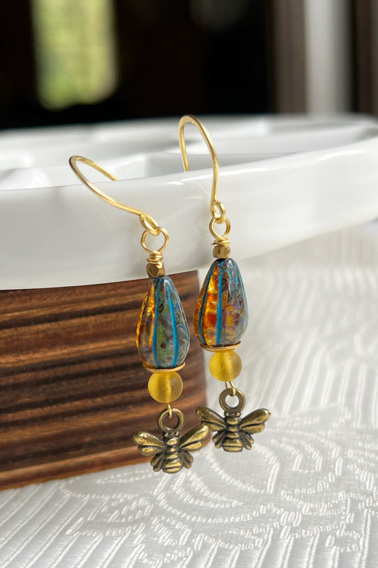 HoneyBead - Beehemian Earrings