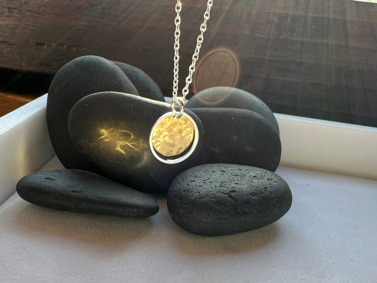 Sunspot Necklace.  The Celestial Collection.