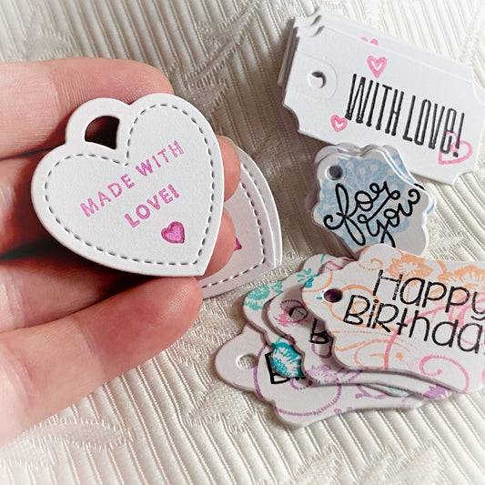 Tiny gift tags