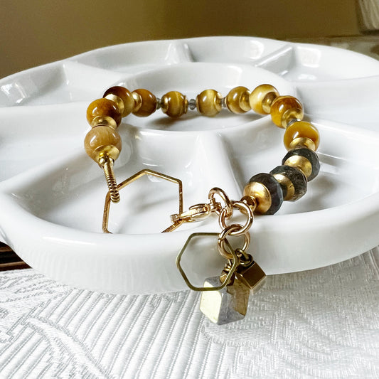 HoneyBead - Golden Honey Gemstone Bracelet