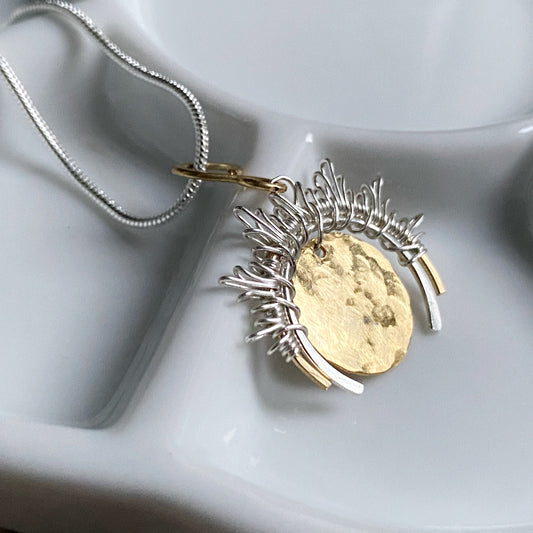 Sunrise Necklace.  The Celestial Collection.