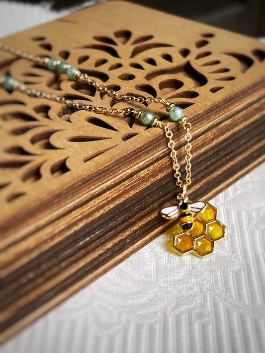 HoneyBead - Honeycomb Necklace